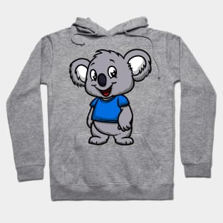 Cute Anthropomorphic Human-like Cartoon Character Koala in Clothes Hoodie